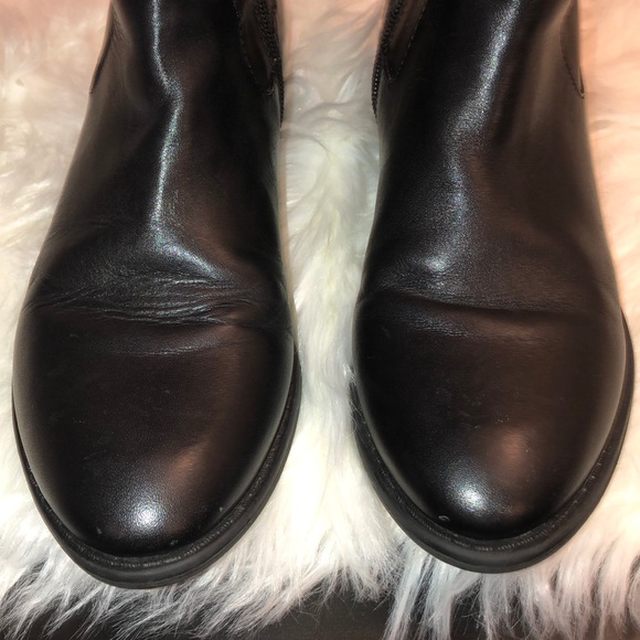 Kenneth Cole Reaction Leather Riding Boots - Black - Picture 3 of 16